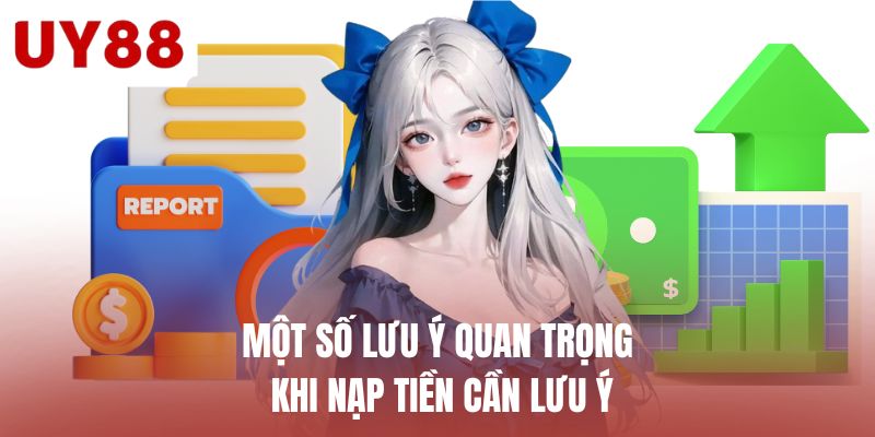 Một số lưu ý quan trọng khi nạp tiền cần lưu ý 